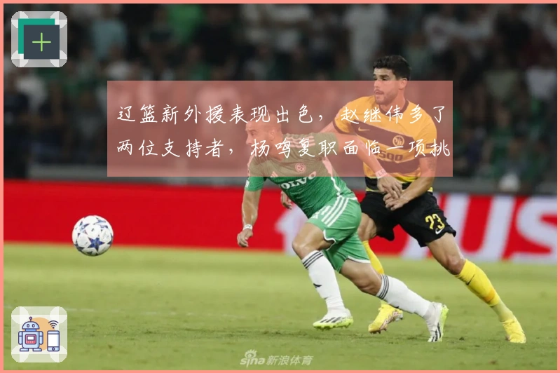 辽篮新外援表现出色，赵继伟多了两位支持者，杨鸣复职面临一项挑战